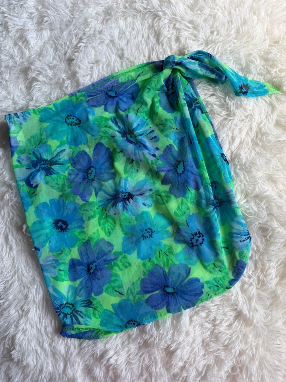 La Blanca Floral Short Sarong Swim Cover-Up Wrap XS–M Beach Bikini Tie Skirt - Picture 2 of 5